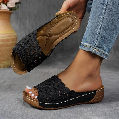 Sandales Mila – Dentelle & Confort